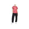 Nike Korea 2024 Stadium Home All Over Logo Print Crew Neck Casual Short Sleeve Football Shirt Women tops Red FJ4332-679