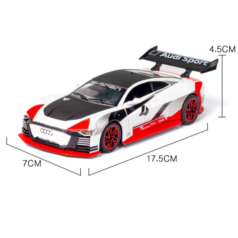 1/32 Scale GT E-tron Vision Alloy Car Model Sound and Light Simulation Car Decoration Collection Child Toy Gift