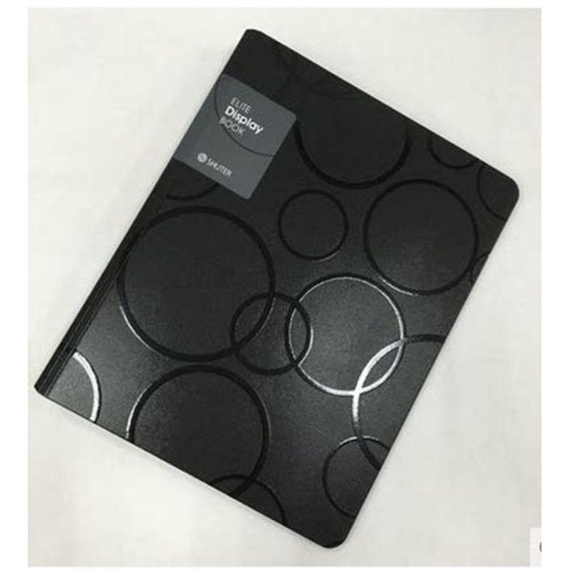 

Shude Thickened Panel Music Folder Transparent Pocket Info Booklet Black 30 Pages