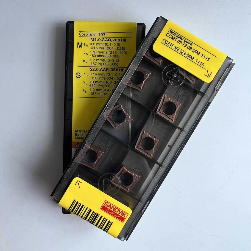 Original Sandvik / CCMT09T308-MM 1115  / CNC lathe carbide blade 10 Pcs