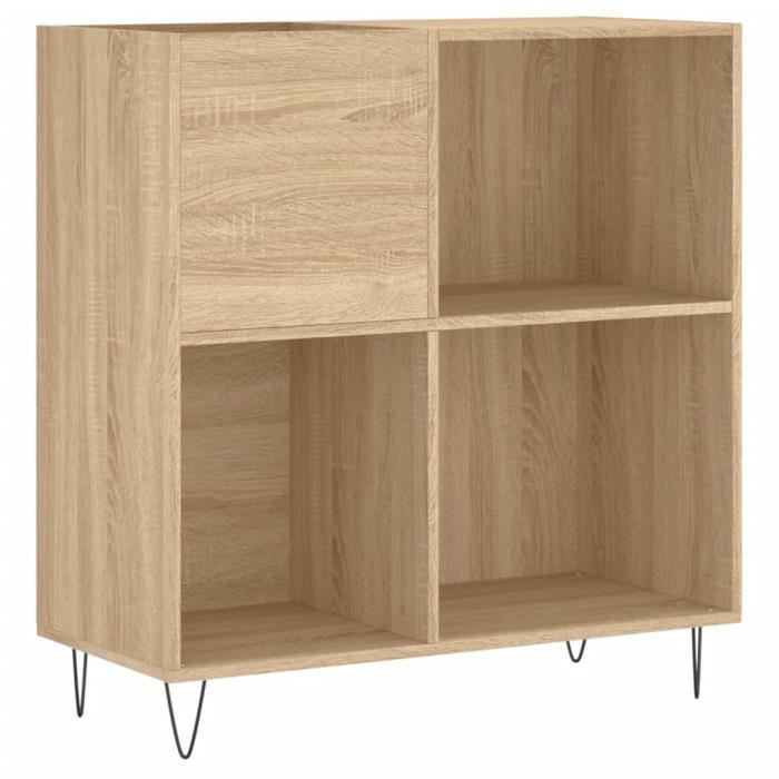 VidaXL Armoire à disques chêne sonoma 84,5x38x89 cm bois d'ingénierie 831775