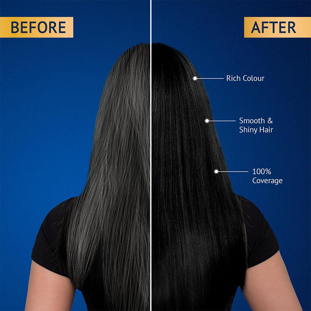 Shampoing Colorant Henné Instantané - Noir Naturel Vatika Naturals  (x 20 ml)