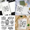 Happy Easter Silicone Stamps Transparent Stamp Seal for DIY Greeting Cards Decor
