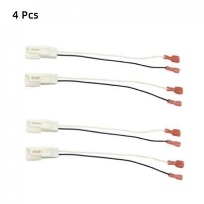 4Pcs Car Door Speaker Wire Harness Adaptor Cable For Kia Optima Hyundai Santa Fe