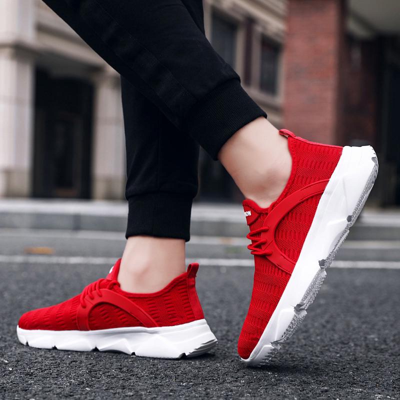 39-47 Large Simple Fashionable Breathable Solid Color Outdoor Sports Shoes Casual Shoes Men's Shoes Running Shoes