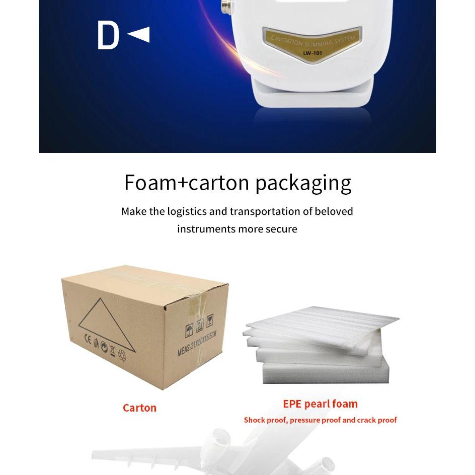 40K Ultrasonic Cavitation RF Machine for Body Facial Slimming Fat Reduction