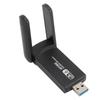 USB WiFi 6 Adapter 1800Mbps 2.4G 5G Dual Band Wireless Network Adapter for Windows 10 11