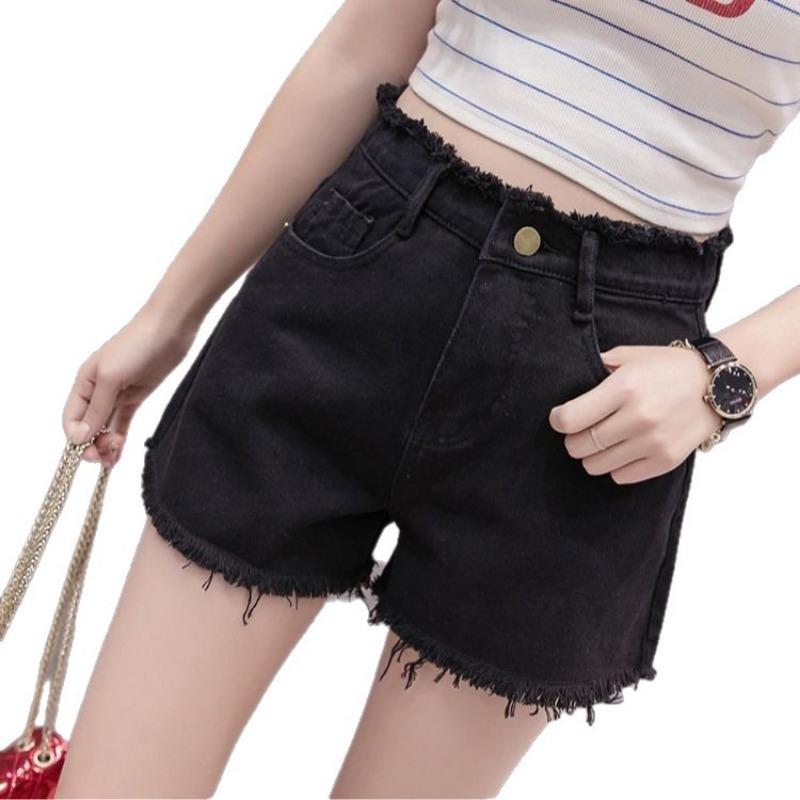 Denim shorts women's 20 summer new loose wide-leg outer wear thin high waist thin word hot pants tide
