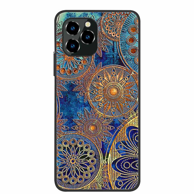 For Oukitel C21 Pro Case Luxury 3D Blossom Emboss Silicone Phone Case For C21pro Shockproof Coque Relief Flowers Funda Capa