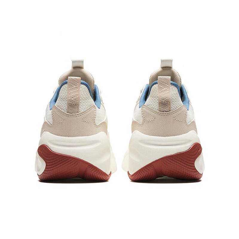 Anta Gravitation Platform Cushioning Abrasion Resistant Height Increasing Low Top Chunky Sneakers Men's White 112418813-9