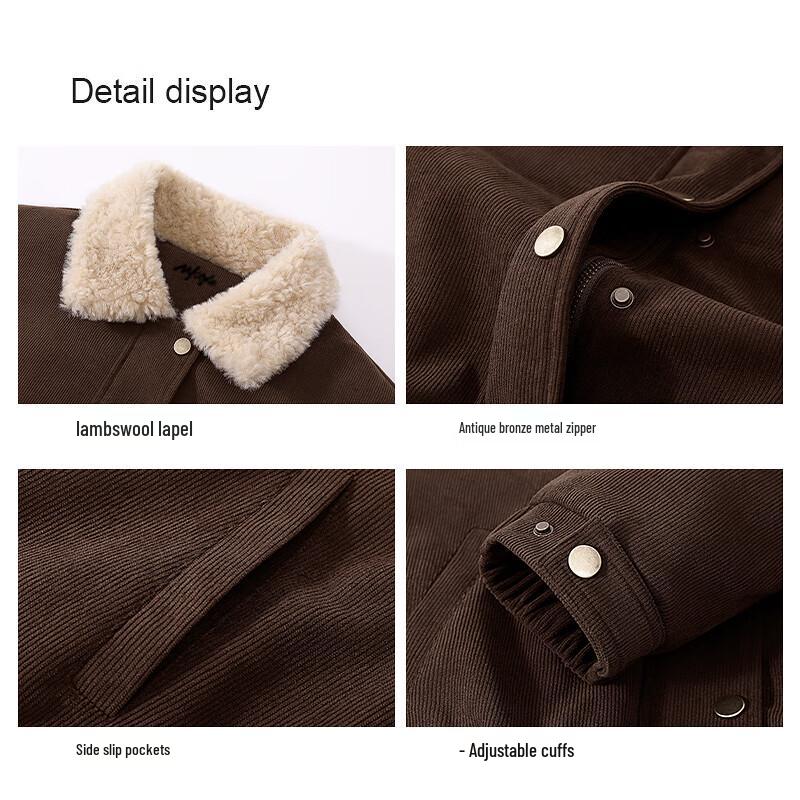 MJ STYLE Women's Winter Padded Lapel Jacket