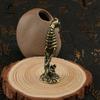 Solid Brass Hippocampus Figurines Vintage Sea Animal Small Statue Desktop Ornaments Office Decorations Crafts Accessories Gifts