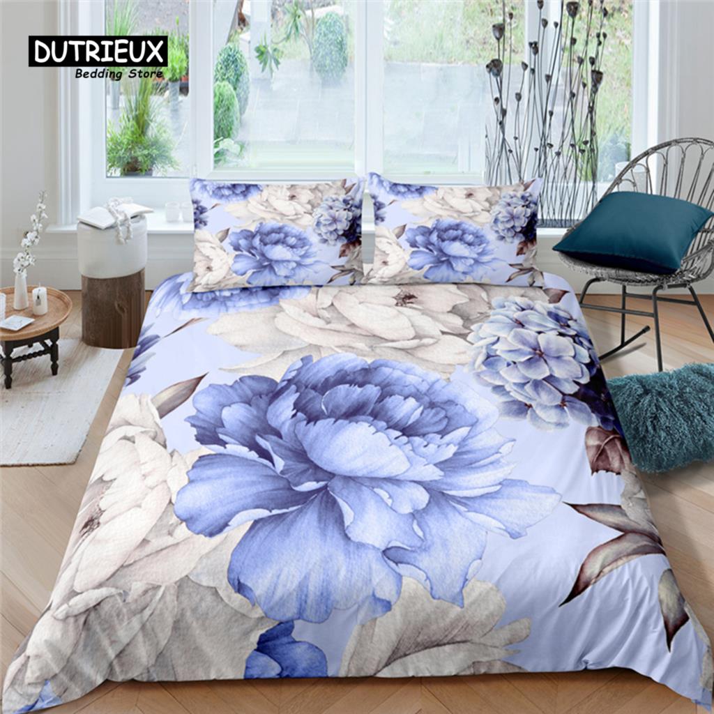 

Главная Жизнь Роскошь Пион Цветочный Принт 2/3 Шт. Пододеяльник Наволочка Размер Queen и King Размер Детский Постельный Комплект Размер EU/US/AU EU single(135x200cm)