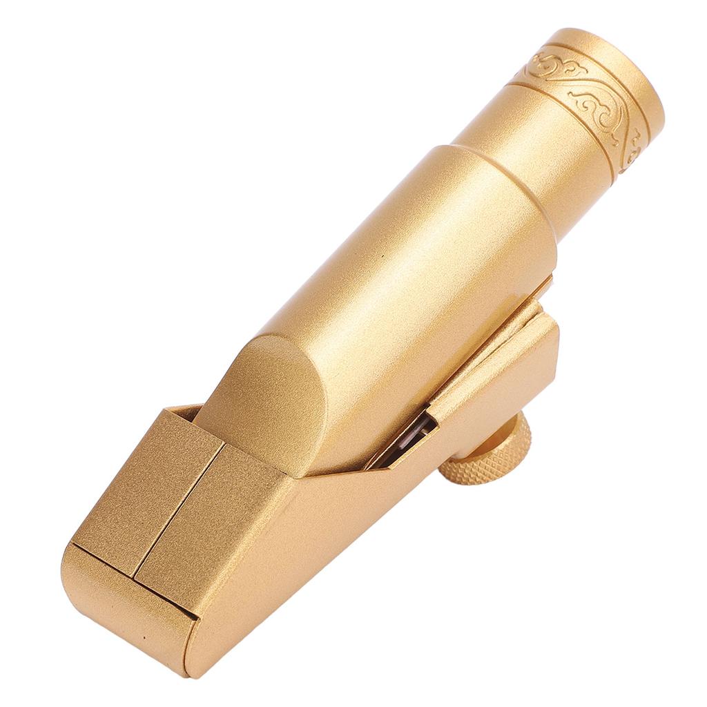 Alto Saxophone Mouthpiece with Cap Metal Brass for Professionals Beginners Sax Replacement