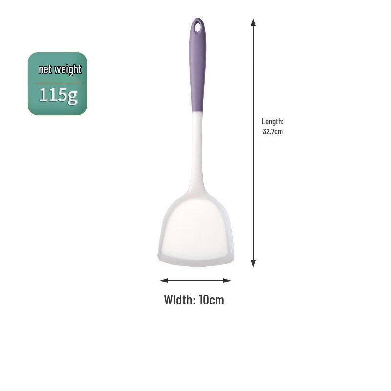 ZISIZ Two-Tone Silicone Kitchen Utensil Set