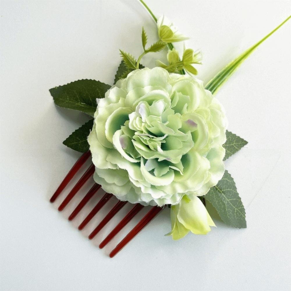 Hair Clip Flower Hair Comb Side Clip Wedding Bride Accessories Simple Flower Hairpin  Girl