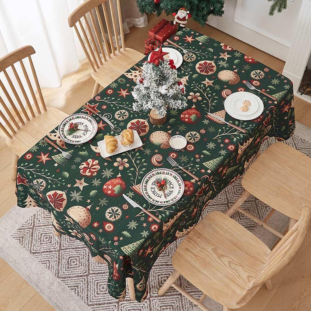 140*100cm Świąteczny Obrus Wodoodporny Świąteczny Obrus Świąteczny Obrus Stolik Kawowy