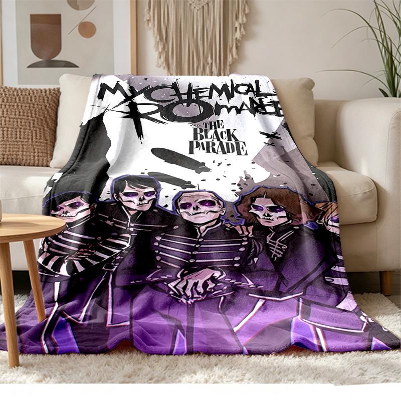 My Chemical Romance Soft and comfortable flannel Suitable for sofas living rooms outdoor camping travel and also makes a great anniversary gif
