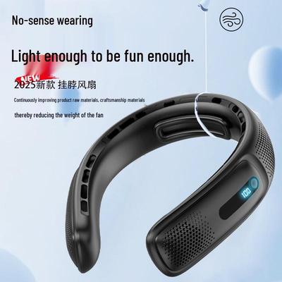 Compact USB Neck Fan: Silent, Portable, and Ideal for Office Use