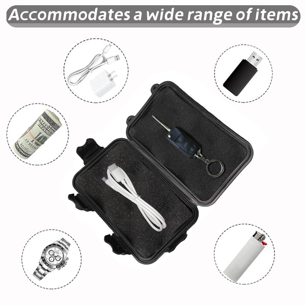 Car Magnetic Key Holder Hide a Key Magnetic Box Waterproof Undercar Keybox Outdoor Magnetic Key Box Sturdy Portable Key Case