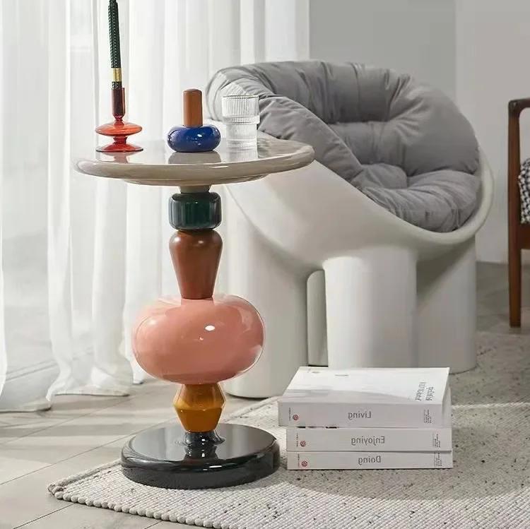 Nordic Creative Side Table Modern Minimalist Sofa Movable Corner Designer Net Red Sugar Gourd Small Coffee Furniture New