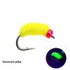Fluorescent Micro Worm Insect Fly Hook Lure for Whitefish and Mouthfish Fishing