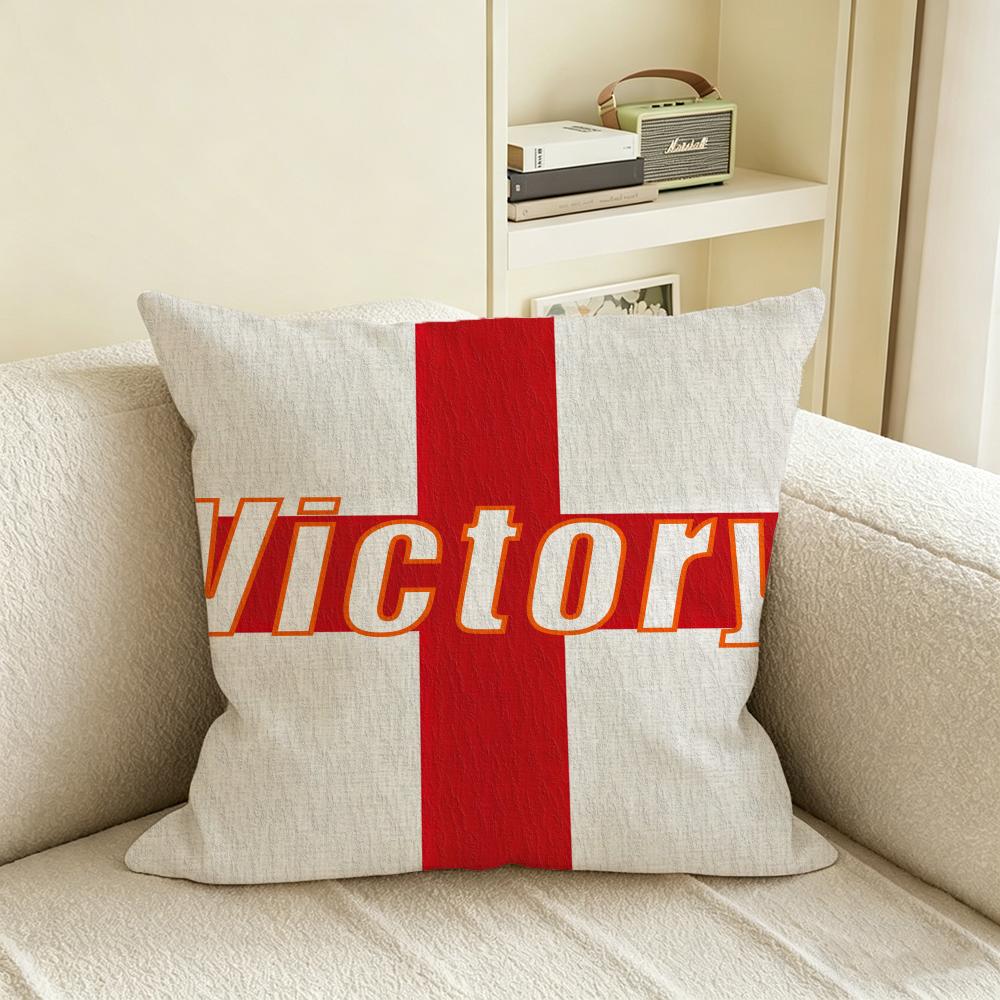A-All Countries Unite For Victory Cushion Cover Natural Linen Pillowcase Set, All-In-One Decor For Sofa, Bedroom & Chair