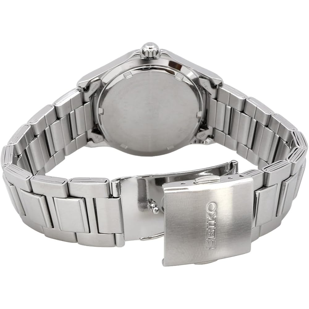 Seiko Solar Quartz Watch SBPN067 Silver Black Men's 40mm