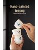 Hand-Painted White Porcelain Tea Cup, Personal Kung Fu Tea Set Bowl