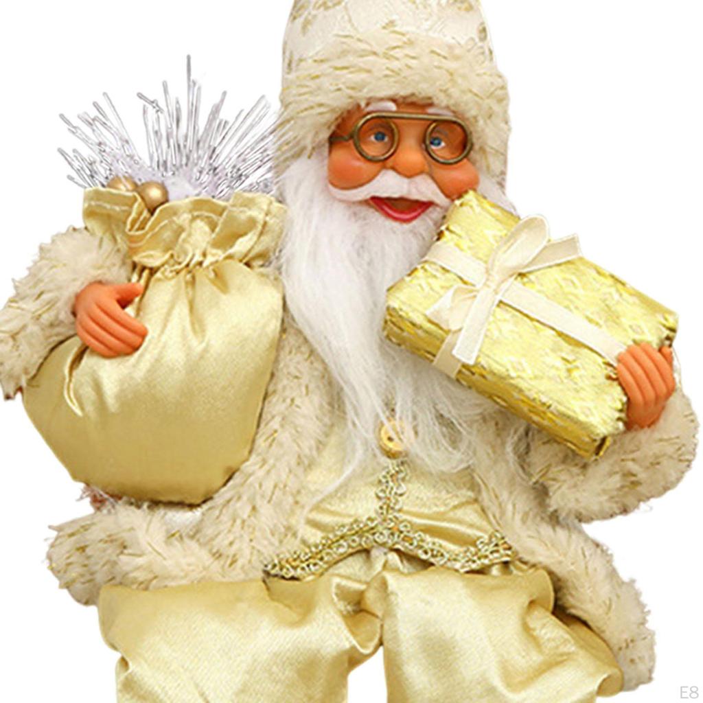 Santa Claus Doll Christmas Decoration Collectible Stuffed Scene Figure Xmas Tree