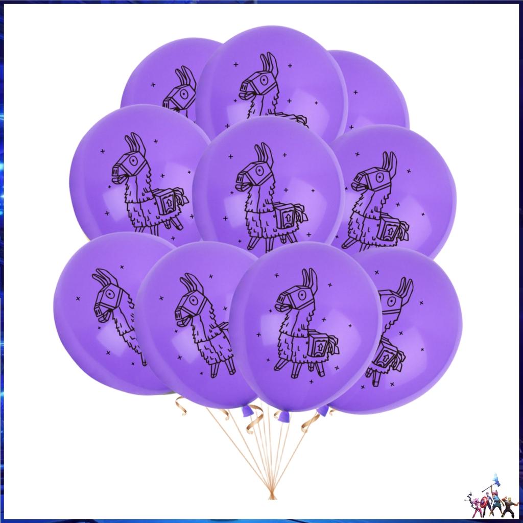 Fortnition Latex Balloons Happy Birthday Party Decoration Shooting Game Alpaca Balloon Globlo Baby Shower Boy DIY Party Supplies