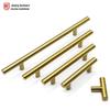Gold T-Shaped Stainless Steel Hollow Handle for Wardrobe, Cabinet, and Drawer