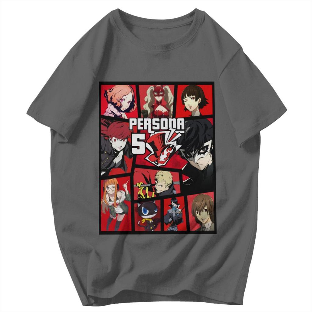Men T Shirt Persona 5 Awesome Gifts Y2K Graphic Tees Unisex Tops T Shirts