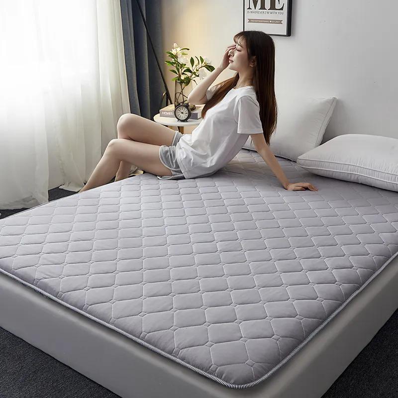 WTEMPO Double-sided Four Seasons Available Foldable High Quality Soft Mattress Thick Bedroom Bed Sheet Tatami Pad School Dormitory Bed Mattress Pad