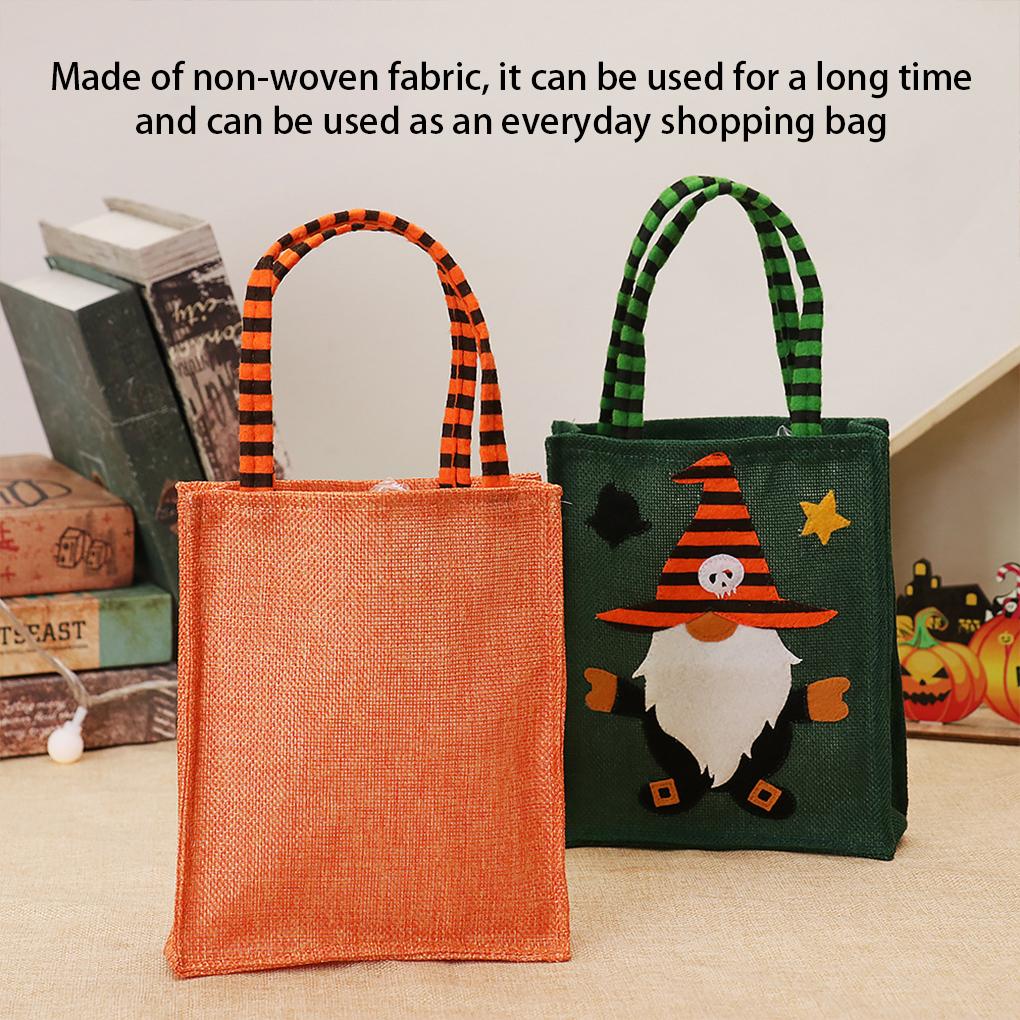 Halloween Gifts Bag Party Art Atmospheres Adults Snack Handbag Decorative Pack Non-woven Fabric Packaging Sack Supply