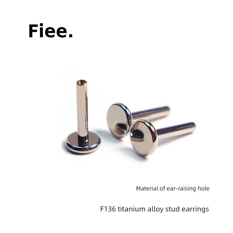 

F136 Implanted Titanium Alloy Ear Studs Flats Rod 16g18g20g Internal Spiral Pin Labret Ear Bone Stud Single Rod This is a base pole, not an earring