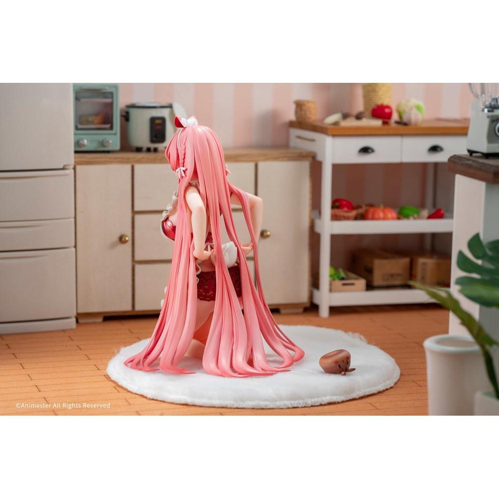 QINGCANG Rosuuri Illustration White Rabbit Rosu Apron Ver 1/7 Scale PVC ABS Painted Complete Figure