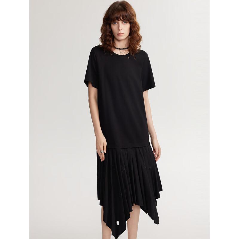 ELLE Asymmetric T-Shirt Dress M