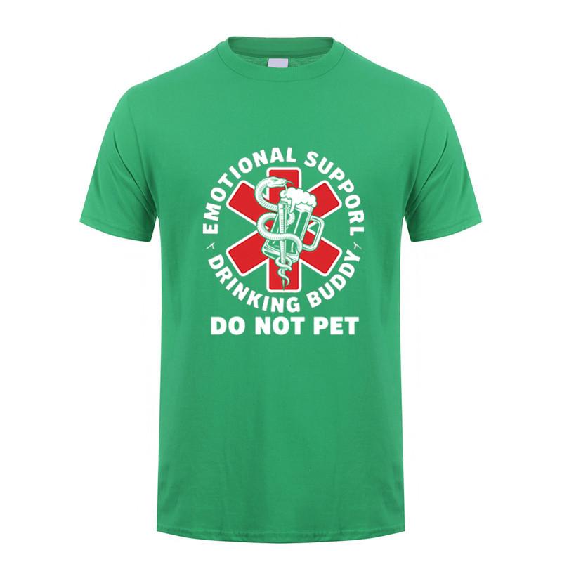 Emotional Support Drinking Buddy Beer Graphic Tshirt Funny Gift Casual Cotton Tee Dy316