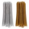 100PCS Spiral Binding Coils 34 Loops 3:1 Pitch  Paper Double Wire Binding Spines 120 Sheets Capaci