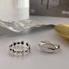 Trendy Inspired Korean Adjustable Ring In Pure Silver For Fashionforward Women