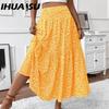 IHUASU Dámská módní ležérní letní jarní sukně