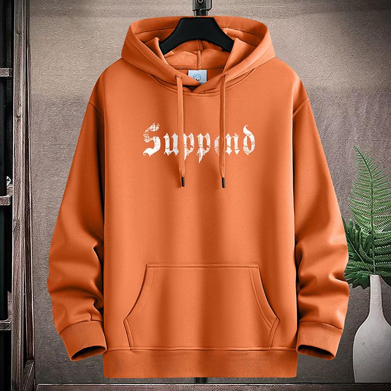 Mens Casual Hooded Hoodie Sportshirt Plus Size Boys Pullovers M-5XL