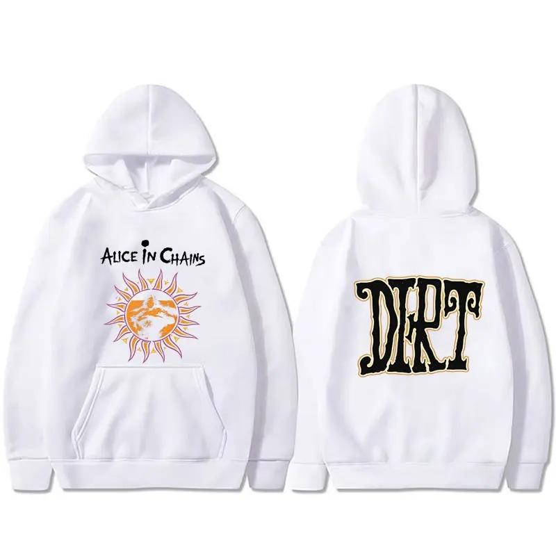 Rock Band Alice in Chains Dirt Merch Hoodie Herren Damen 90er Gothic Punk Pop Musik Pullover Hoodies Männlich Oversized Kapuzenpullover Trainingsanzug XXXL