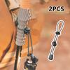 2pcs Backpack Walking Stick Holder Trekking Hiking Pole Fixing Tie Cord Rope Outdoor Sports Small Tools Camping Mountain Tool