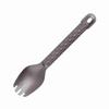 Pure Titanium Portable Eating Utensil Non-Slip Handle Lightweight Dinner Spork  Hiking