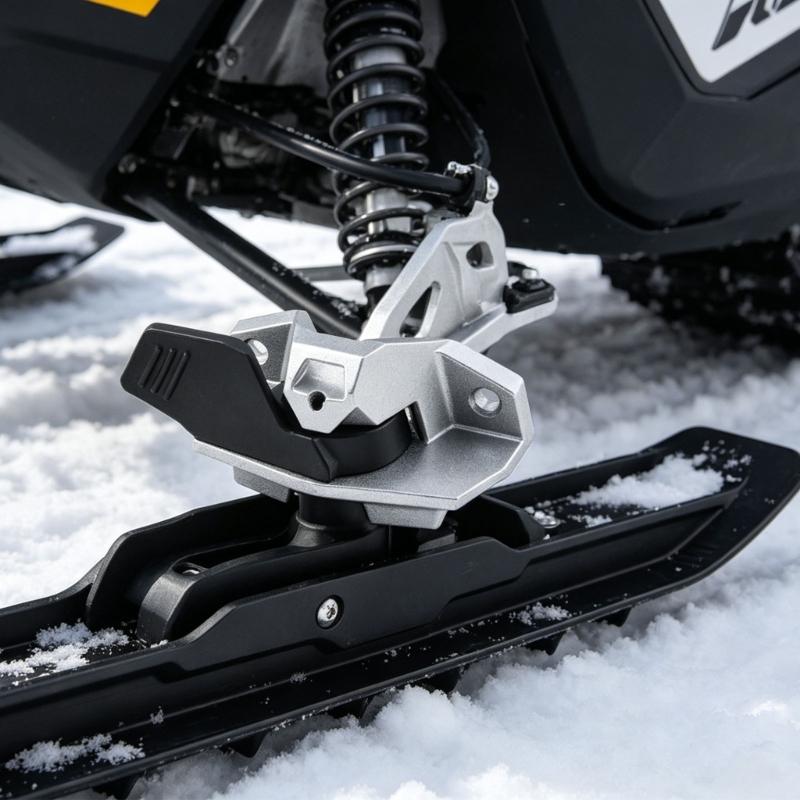 Quick Release Mounting For Snowmobile Ski Rack Works With Storage System