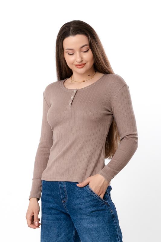 Women's Ribbed Angora Long Sleeve – Cozy Soft Knit Top, Demi-season 8455-088 HC