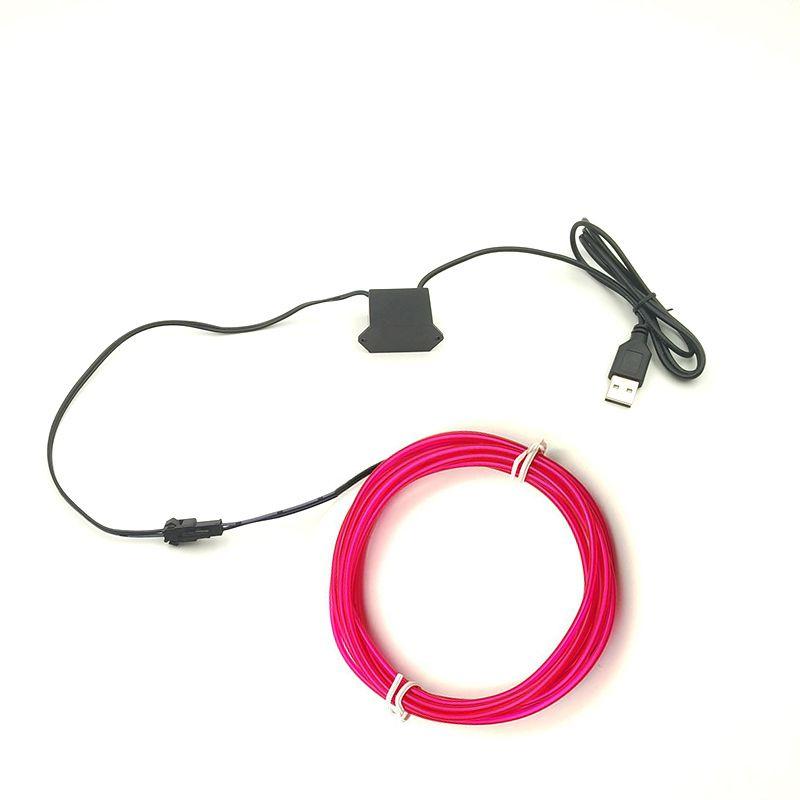 Vibrant Neon Led Light Glow El Wire String Rope For Stunning Party Decorations