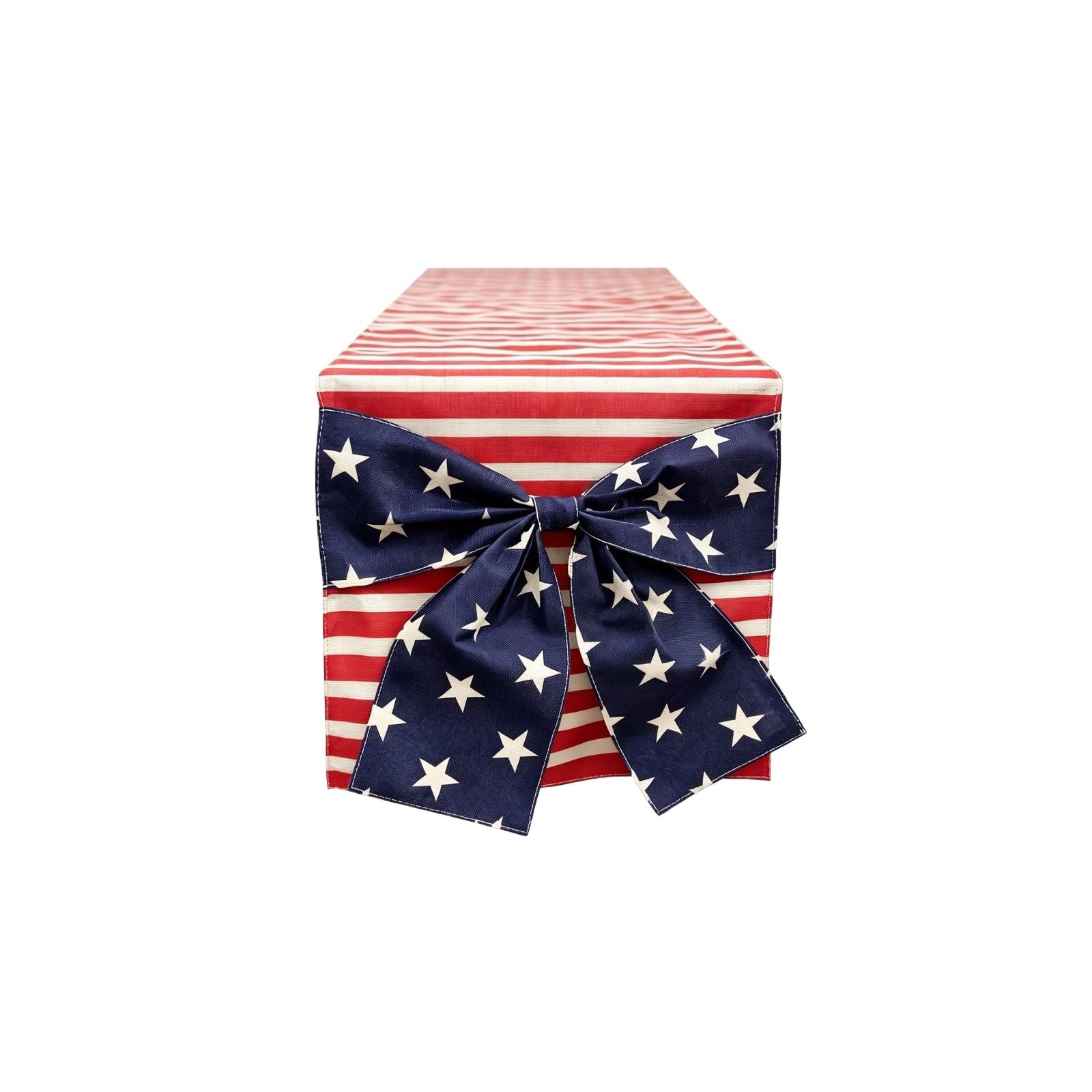 

American Flag Table Runner, Patriotic Star And Stripe Table Decor For 4th Of Independence Day One Size